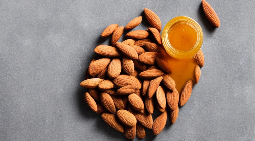 almonds in honey