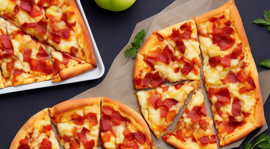 apple cheddar pizza