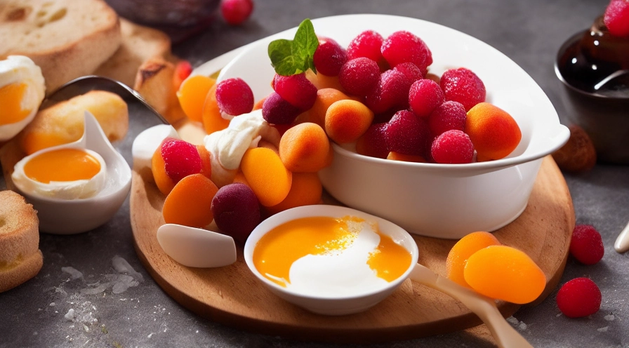 apricot cream fondue