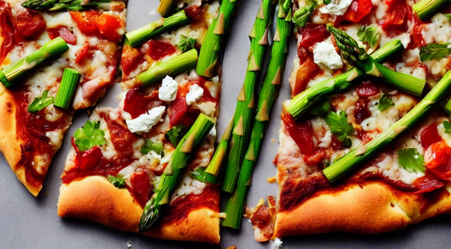asparagus pizza