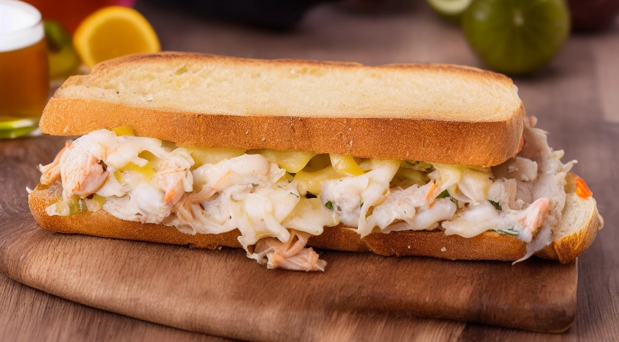 baked crabmeat sandwich