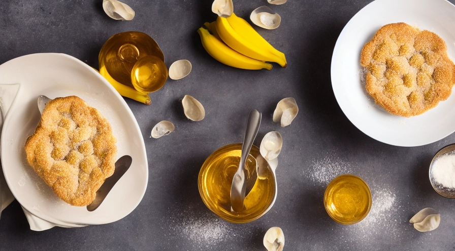 banana custard cobblers