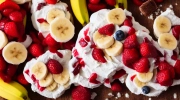 banana split shortcakes