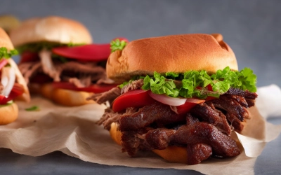 barbecue beef brisket sandwiches