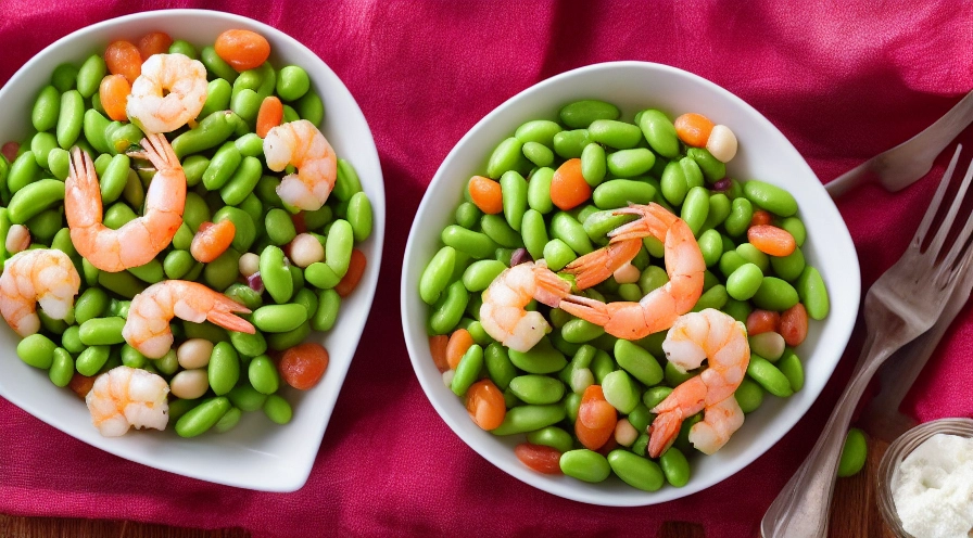 bean salad with shrimp