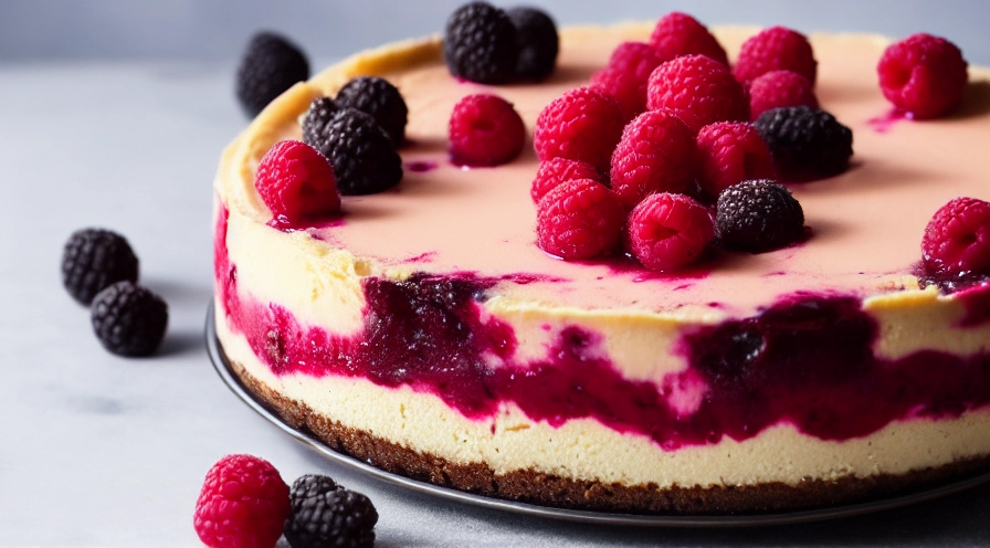 black bottom raspberry cheesecake
