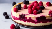 black bottom raspberry cheesecake