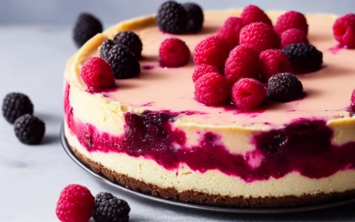 black bottom raspberry cheesecake