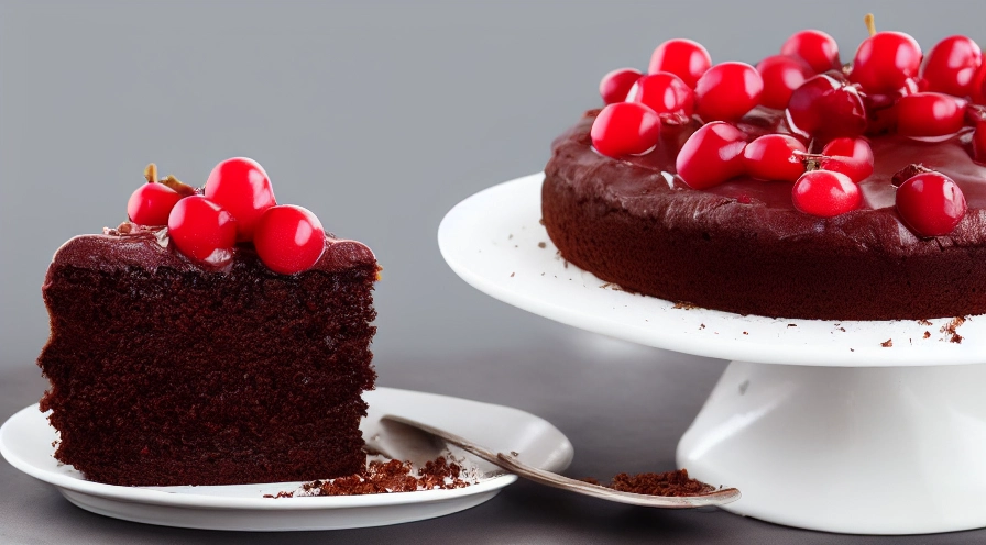 black forest pudding cake