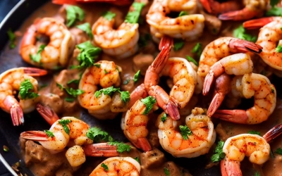 blackened shrimp stroganoff