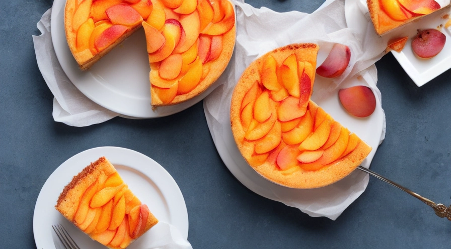 brandied peach cheesecake