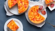 brandied peach cheesecake