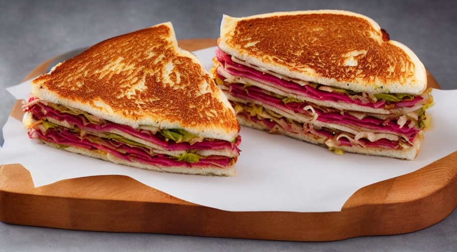 bubbly reuben sandwich bake