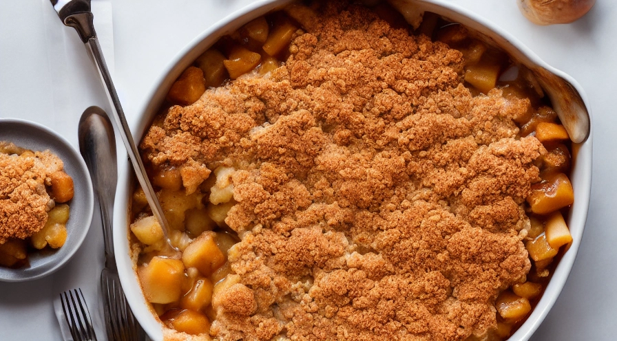 butterscotch apple pecan cobbler