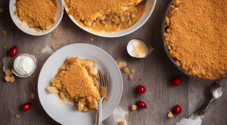caramel apple crumble