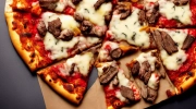 cheesesteak pizza