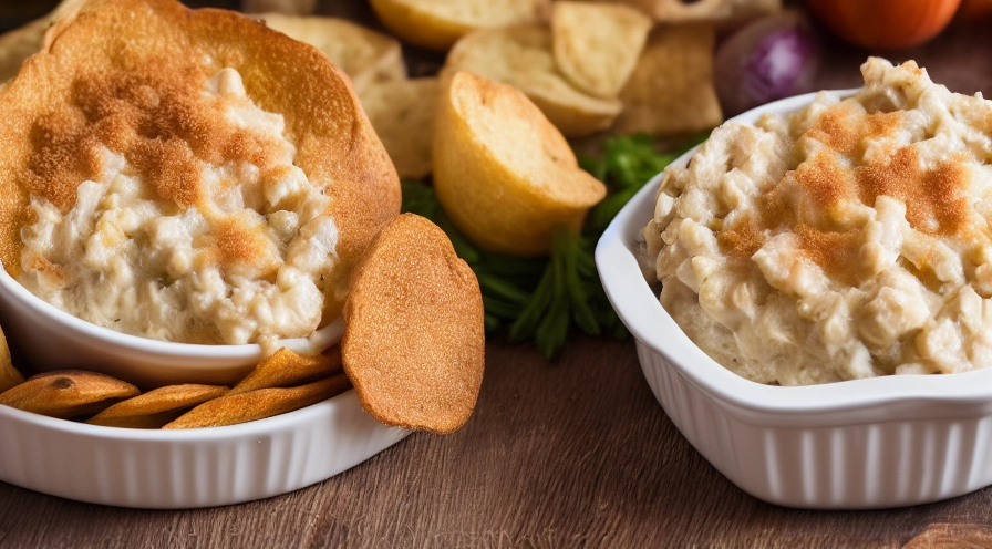 cheesy baked onion dip