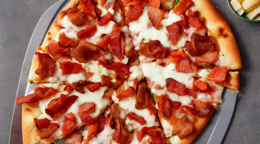 cheesy blt pizza