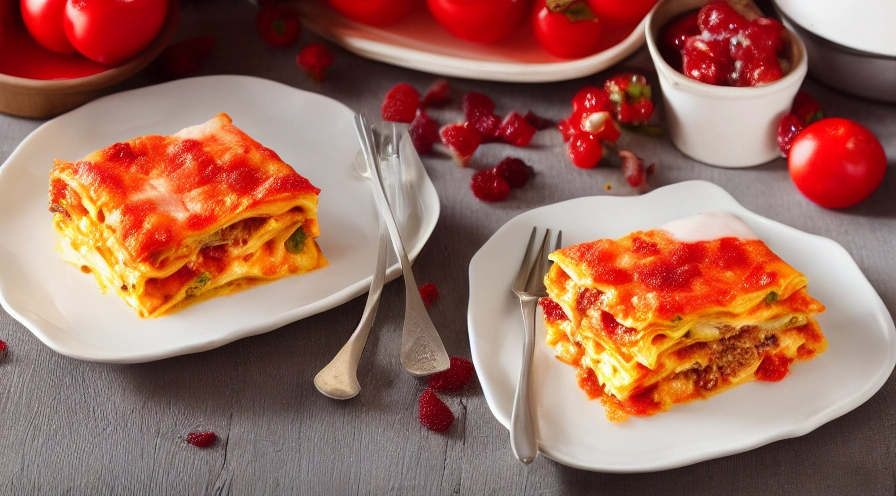 cheesy spam breakfast lasagna