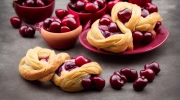 cherry almond twist pastry