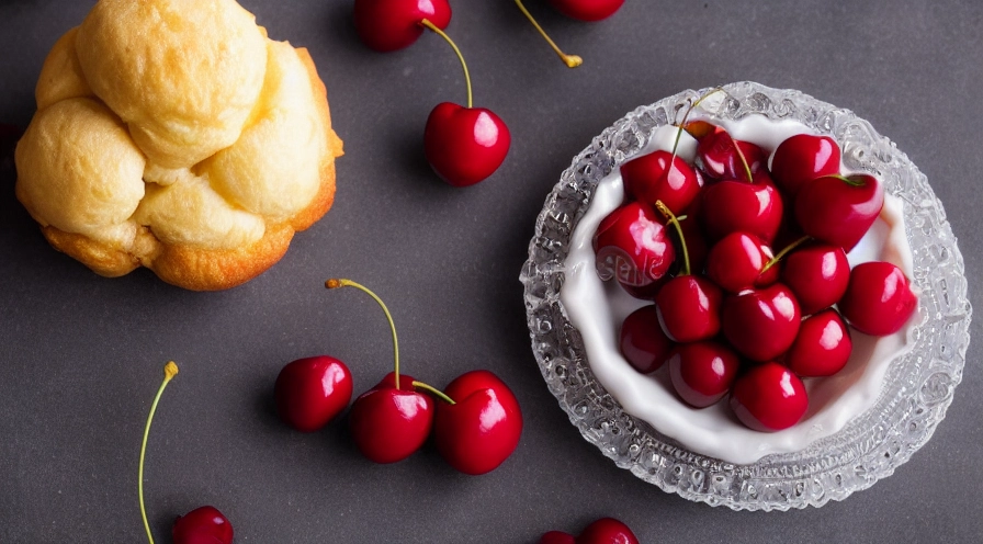cherry cream puff ring