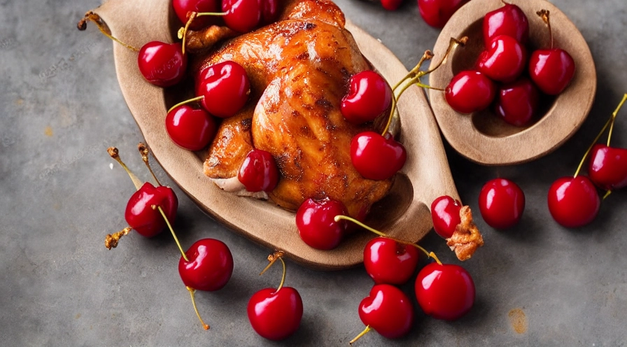 chicken cherries jubilee