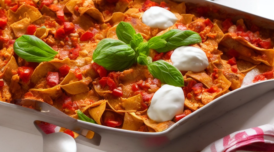 chicken chilaquiles casserole