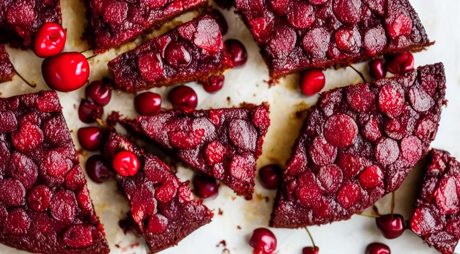 chocolate cherry upside down cake