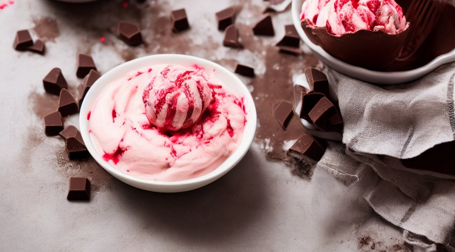 chocolate peppermint ripple ice cream