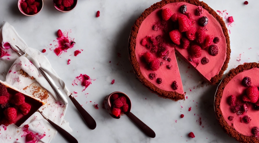 chocolate raspberry cheesecake