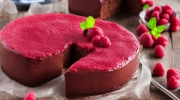 chocolate raspberry pudding cake