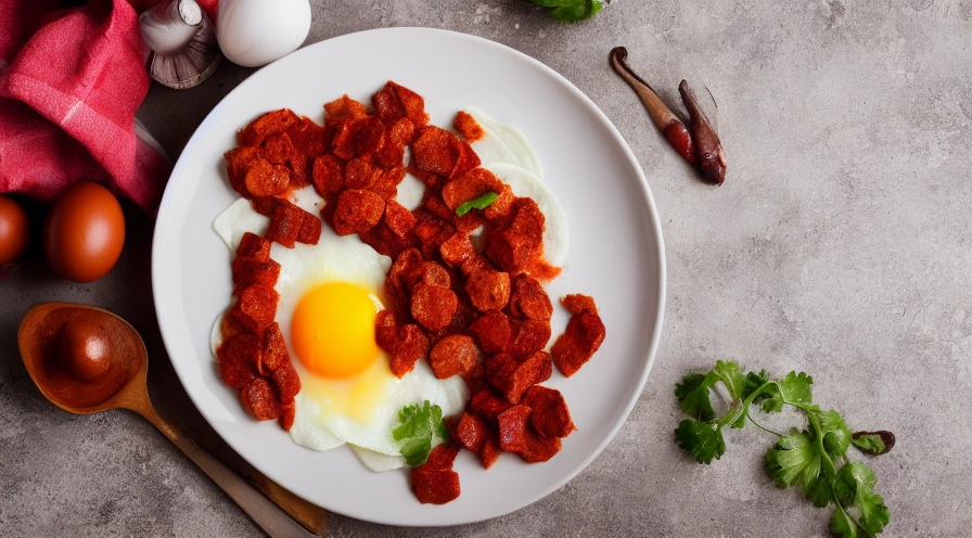 chorizo con huevos