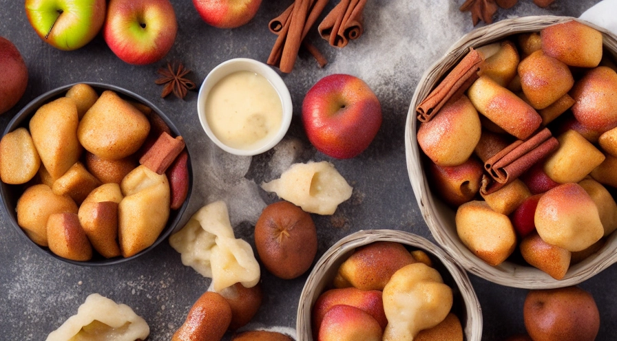 cinnamon apples with dumplings