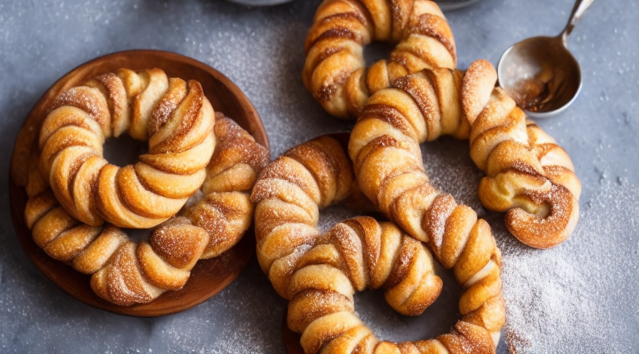 cinnamon sugar palmiers