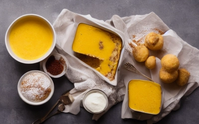 classic baked custard