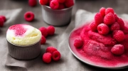 cold raspberry souffle