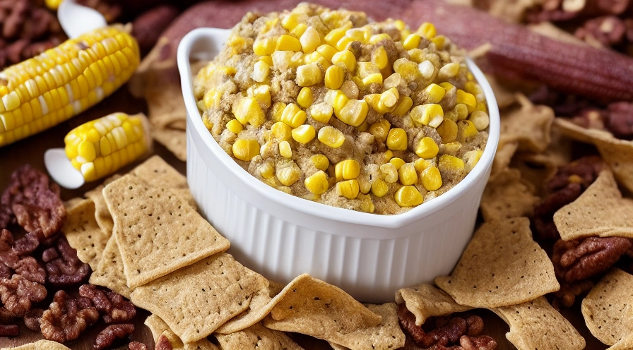 corn and walnut dip