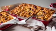 cranberry apple pecan bread pudding
