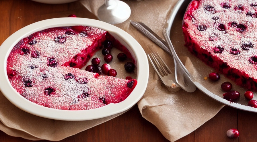 cranberry clafoutis