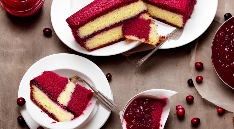 cranberry sauce cake