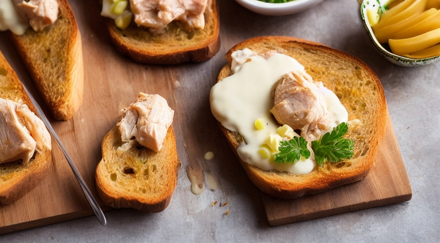 creamed chicken on toast