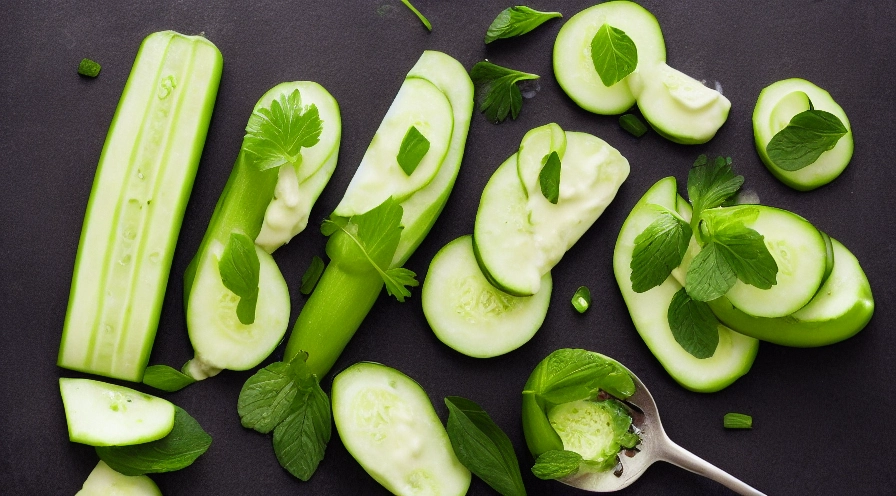 creamed cucumber slices