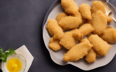 crispy corn coated sand dabs