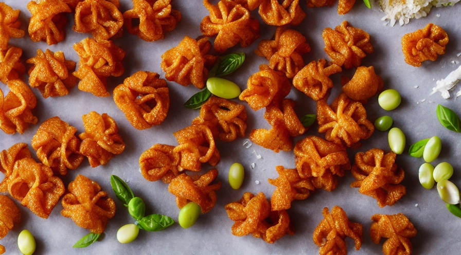 crispy pasta bites