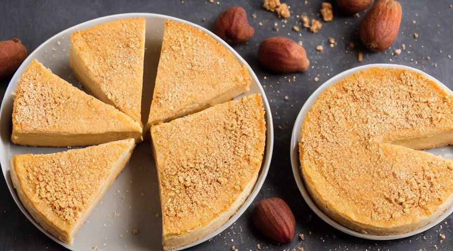 crunchy pear cheesecake