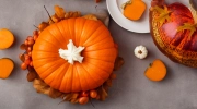dessert in a pumpkin