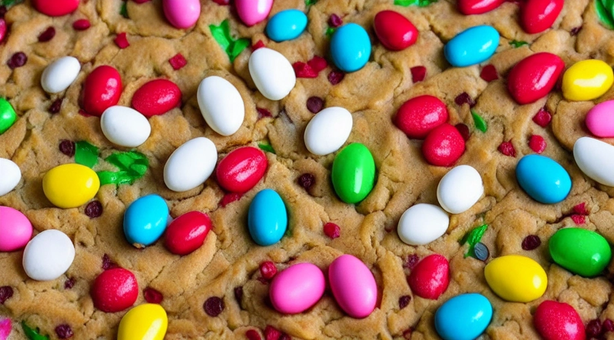 easter cookie pizza
