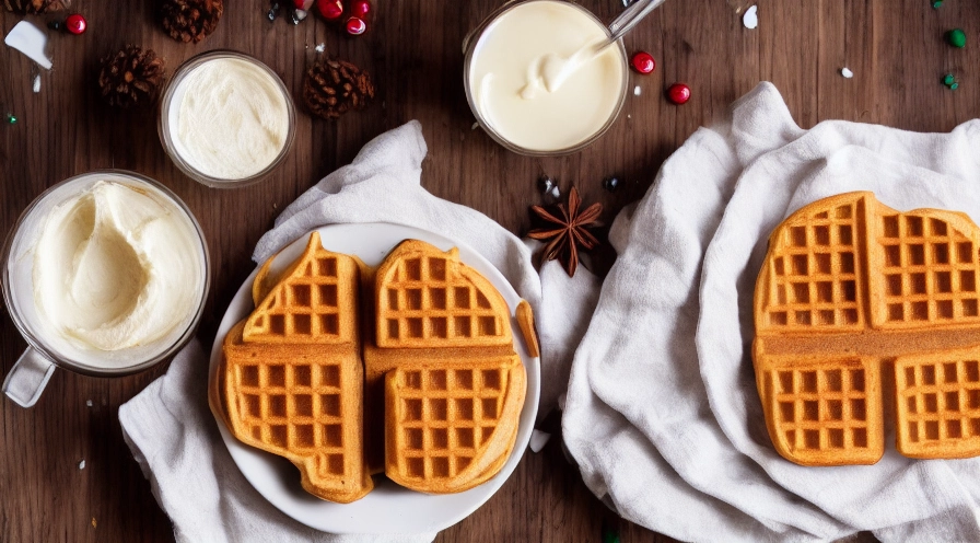 eggnog waffles
