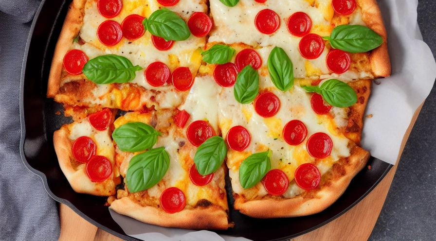 electric skillet fried pizza