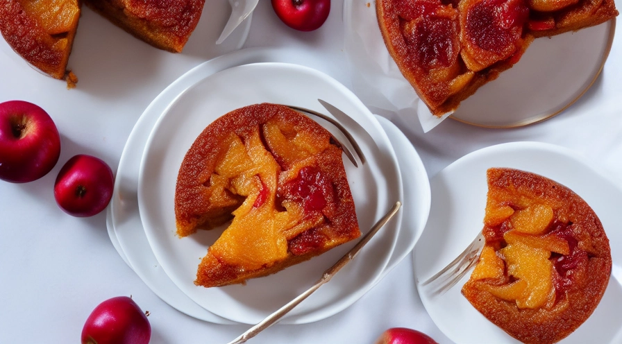 french apple upside down cake